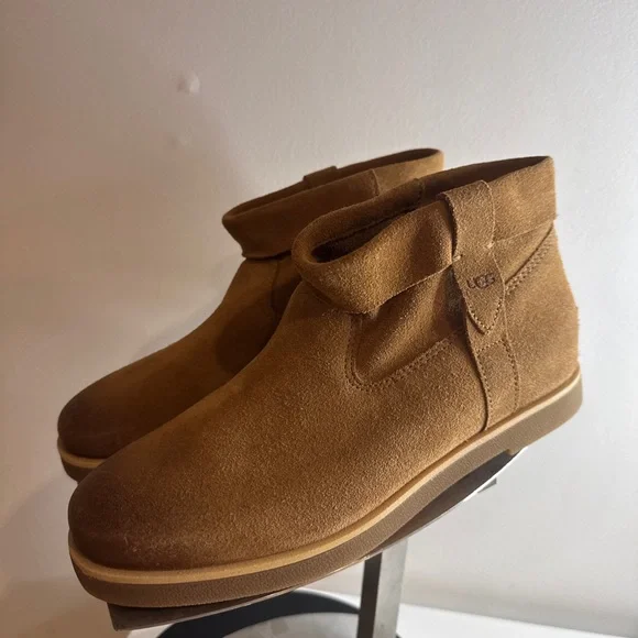 UGG Women's Josefene Cuff Chestnut Boots New - Picture 4 of 7